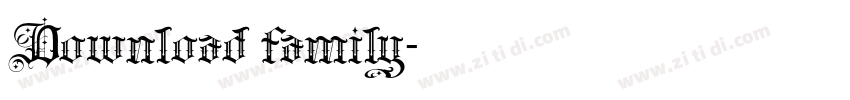Download family字体转换